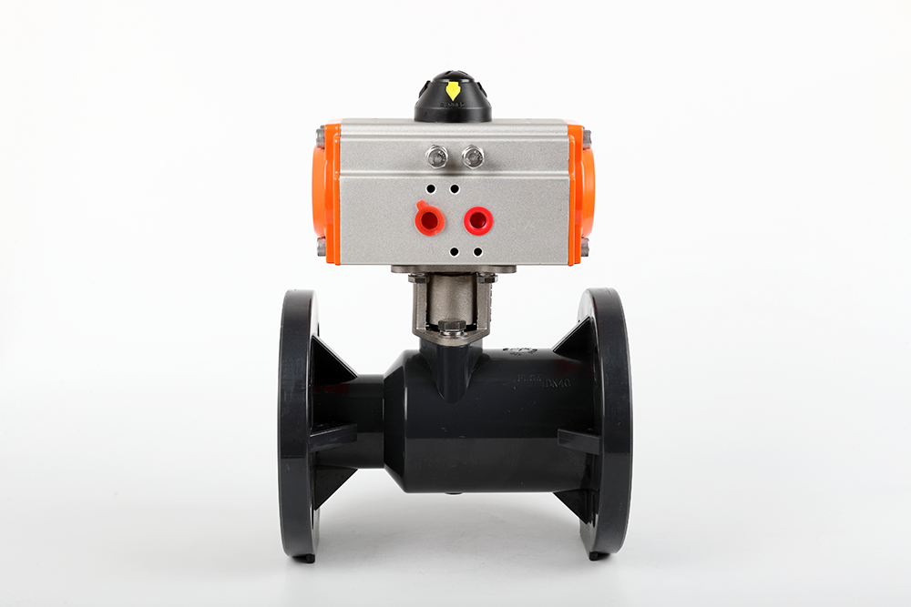 白云矿区气动法兰一体球阀